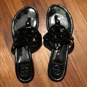 Black Tory Burch Flip Flops